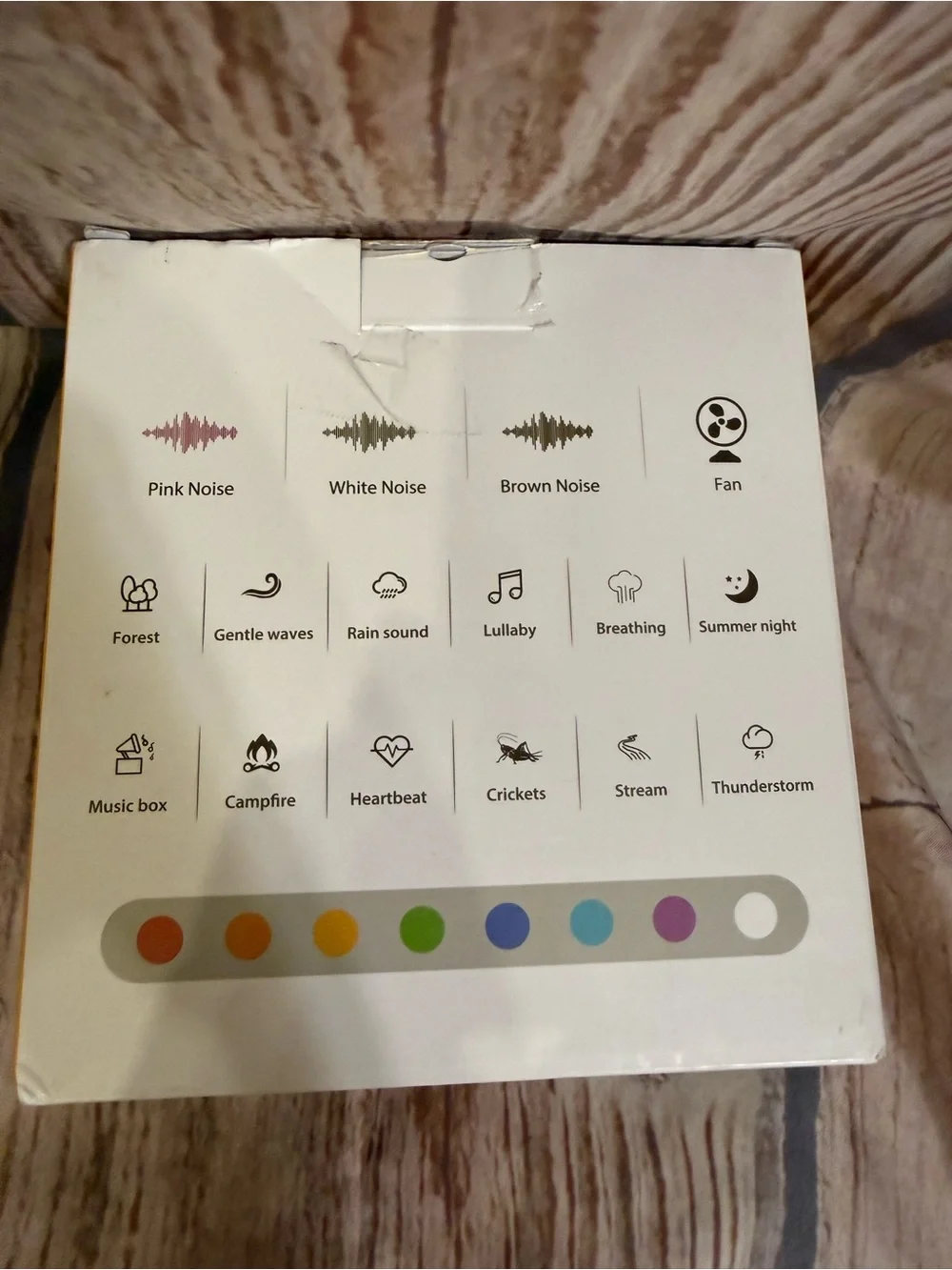 R7 Sunrise Alarm Clock Wake Up Light White Noise Sound Machine NIB